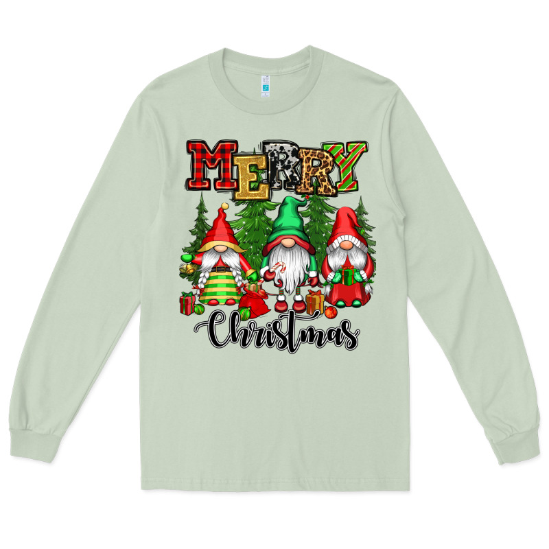 Merry Christmas Gnomes Long Sleeve Tee by CowGirlArtShop | Teevron