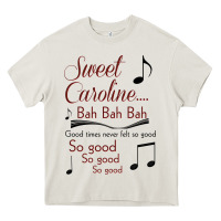 Cream sweet caroline...bah bah bah Heavy Core Tee - lanVoArt