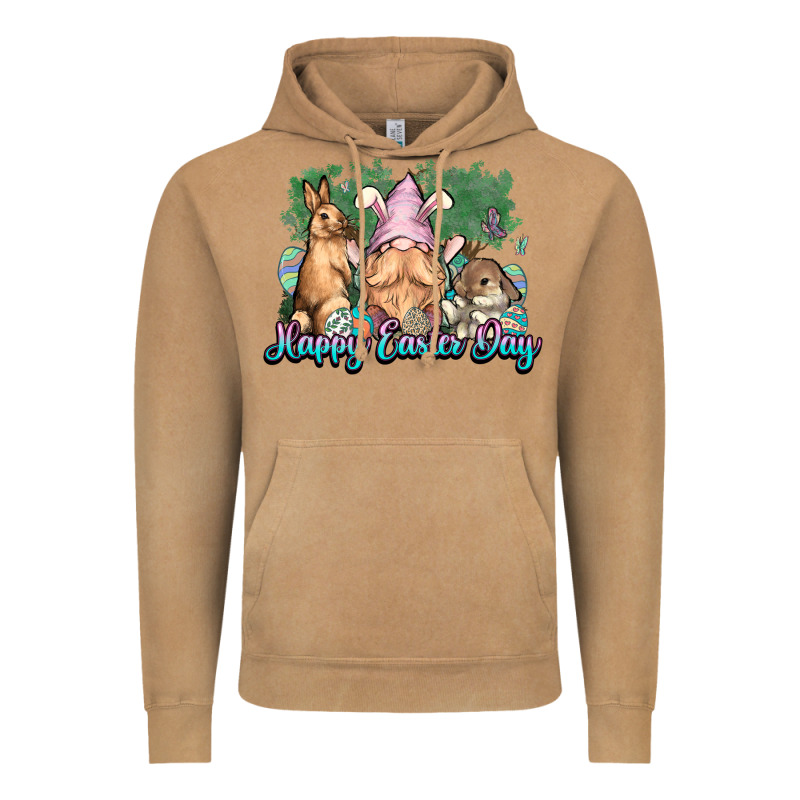 Gnome Bunny Happy Easter Day Vintage Hoodie by HowdyJamesFarm | Teevron