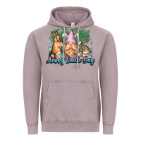 Vintage Zinc Gnome bunny Happy Easter Day Vintage Hoodie - HowdyJamesFarm