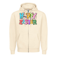 Sandshell Hoppy Easter Zipper Hoodie - CowhideDigitalArt