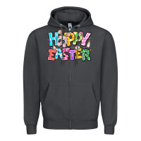 Smoke Hoppy Easter Zipper Hoodie - CowhideDigitalArt