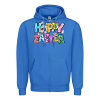True Royal Hoppy Easter Zipper Hoodie - CowhideDigitalArt