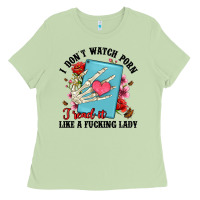 Matcha i don t watch porn i read it like a fucking lady Ladies Tee - Artiststas