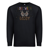 Black halloween daddy Premium Sweatshirt - CowhideDigitalArt