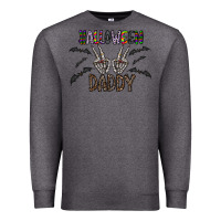 Charcoal Heather halloween daddy Premium Sweatshirt - CowhideDigitalArt