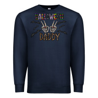 Navy halloween daddy Premium Sweatshirt - CowhideDigitalArt