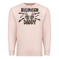 Pale Pink halloween daddy Premium Sweatshirt - CowhideDigitalArt