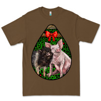Cacao christmas pig Premium Tee - LillyAllenDesigns