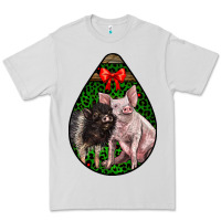 Dove Grey christmas pig Premium Tee - LillyAllenDesigns