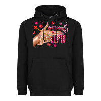 Black Not Today Cupid Heavyweight Hoodie - CowhideDigitalArt