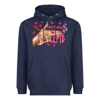 Navy Not Today Cupid Heavyweight Hoodie - CowhideDigitalArt