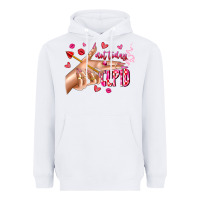 White Not Today Cupid Heavyweight Hoodie - CowhideDigitalArt