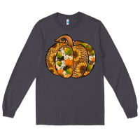 Smoke leopard cowhide sunflower pumpkin Long Sleeve Tee - Jasminsmagicworld