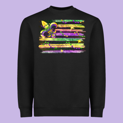 Mardi Gras Heavyweight Sweatshirt Designed By Fadigitalartstudio