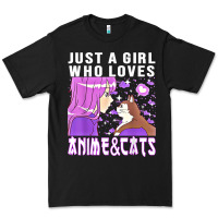 Black anime cat anime stuff Premium Tee - lanVoArt