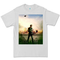 Dove Grey green arrow Premium Tee - lanVoArt