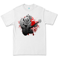 White Guitar Player Gift Guitarist Guitar Premium Tee - lanVoArt