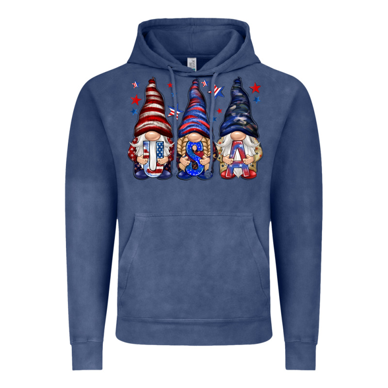 Usa Gnomies 4th Of July Vintage Hoodie by HowdyJamesFarm | Teevron