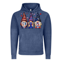 Vintage Denim USA gnomies 4th of july Vintage Hoodie - HowdyJamesFarm