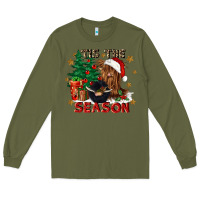 Army Green tis the season Long Sleeve Tee - CowGirlArtShop