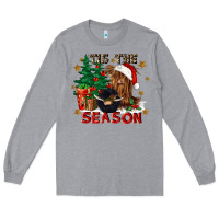 Heather Grey tis the season Long Sleeve Tee - CowGirlArtShop