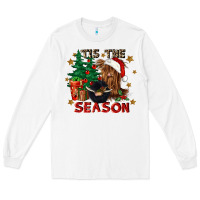 White tis the season Long Sleeve Tee - CowGirlArtShop