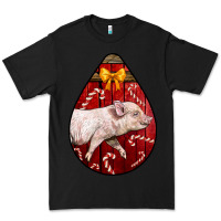 Black christmas pig Premium Tee - LillyAllenDesigns