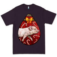 Plum christmas pig Premium Tee - LillyAllenDesigns