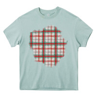 Arona Christmas Tartan Patch Heavy Core Tee - BundleAndBundleShop