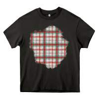 Asphalt Christmas Tartan Patch Heavy Core Tee - BundleAndBundleShop