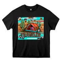 Black traveler tumbler Heavy Core Tee - JahusDesignShop