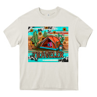 Cream traveler tumbler Heavy Core Tee - JahusDesignShop