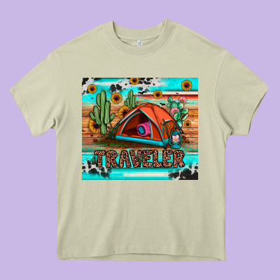 Traveler Tumbler Heavy Core Tee Designed By Jahusdesignshop