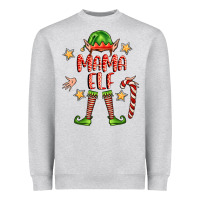 Heather Grey mama elf Heavyweight Sweatshirt - FaDigitalArtStudio