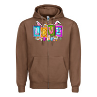 Chestnut Love Easter Zipper Hoodie - CowhideDigitalArt