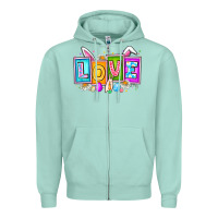 Seafoam Love Easter Zipper Hoodie - CowhideDigitalArt