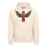 Sandshell our lady of guadalupe cross with wings Urban Hoodie - BarkalooDesign