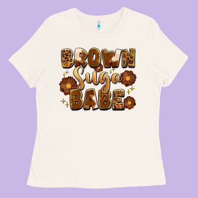Brown Suga Babe Ladies Tee Designed By Artiststas