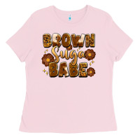 Bubblegum Pink brown suga babe Ladies Tee - Artiststas