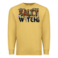 Antique Gold salty witch Premium Sweatshirt - CowhideDigitalArt