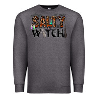 Charcoal Heather salty witch Premium Sweatshirt - CowhideDigitalArt