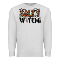 Dove Grey salty witch Premium Sweatshirt - CowhideDigitalArt
