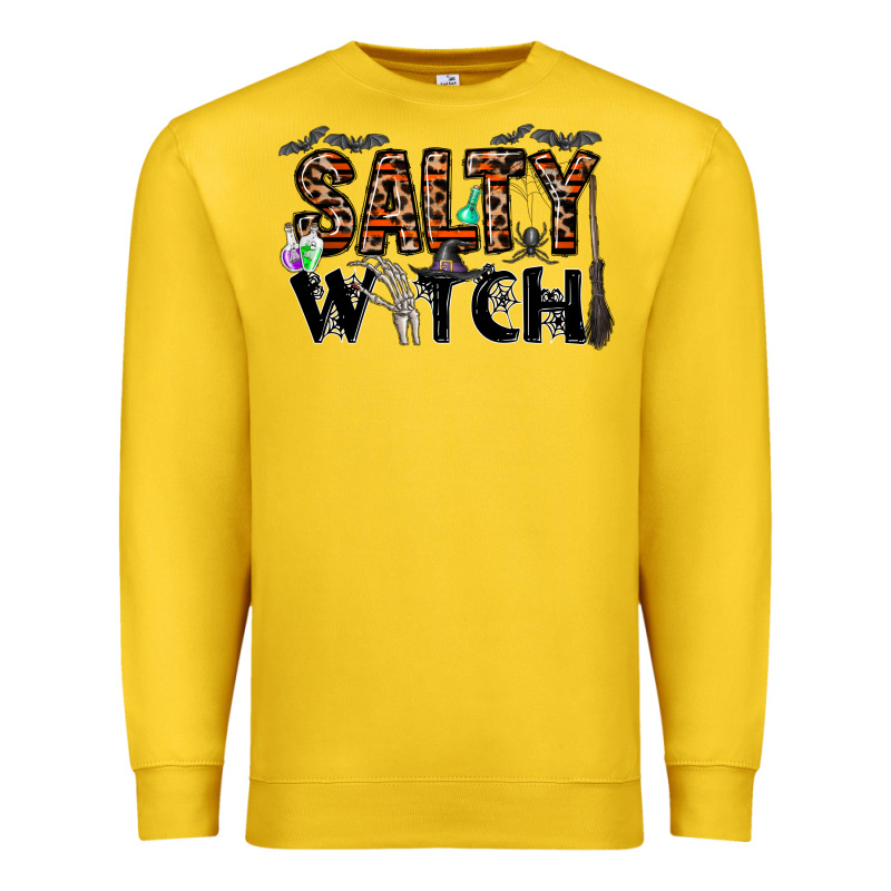 Salty Witch Premium Sweatshirt by CowhideDigitalArt | Teevron