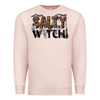 Pale Pink salty witch Premium Sweatshirt - CowhideDigitalArt
