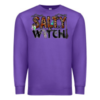 Purple salty witch Premium Sweatshirt - CowhideDigitalArt
