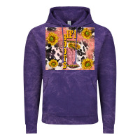 Cloud Purple cowgirl boots sunflower Vintage Hoodie - TumblerDesignByShophia