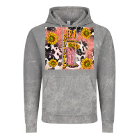 Cloud Rock cowgirl boots sunflower Vintage Hoodie - TumblerDesignByShophia