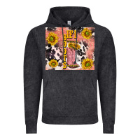 Vintage Black cowgirl boots sunflower Vintage Hoodie - TumblerDesignByShophia