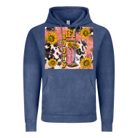 Vintage Denim cowgirl boots sunflower Vintage Hoodie - TumblerDesignByShophia